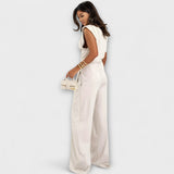 Sofie - Asymetrický komplet s drapovanými rameny