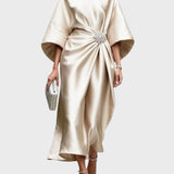 Saténové kalhoty s postranními ozdobami 