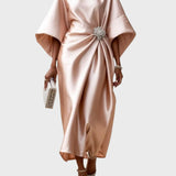 Saténové kalhoty s postranními ozdobami 