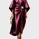 Saténové kalhoty s postranními ozdobami 