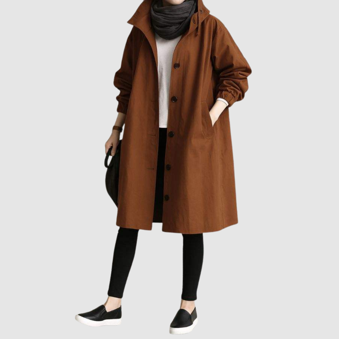 Magdaléna - Kabát s kapucí, oversized