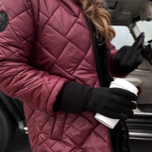 Anna | Elegantní prošívaná zimní bunda s teplou kapucí