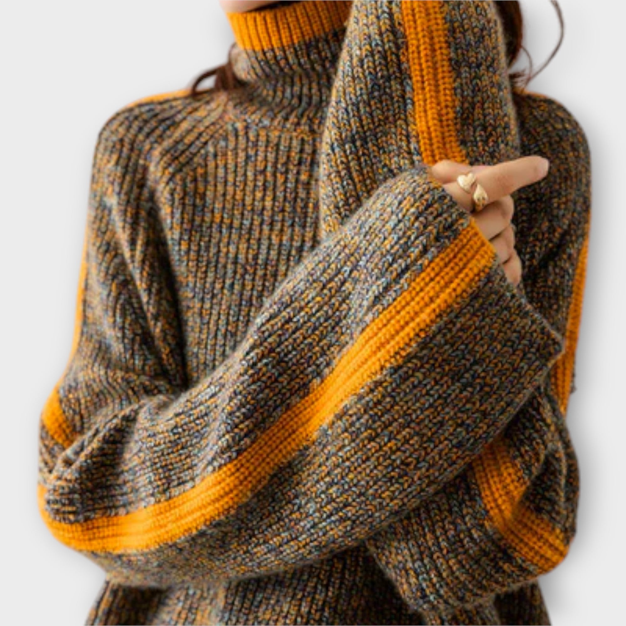 Karolína | Elegantní Prošívaný Komfortní Dámský Svetr