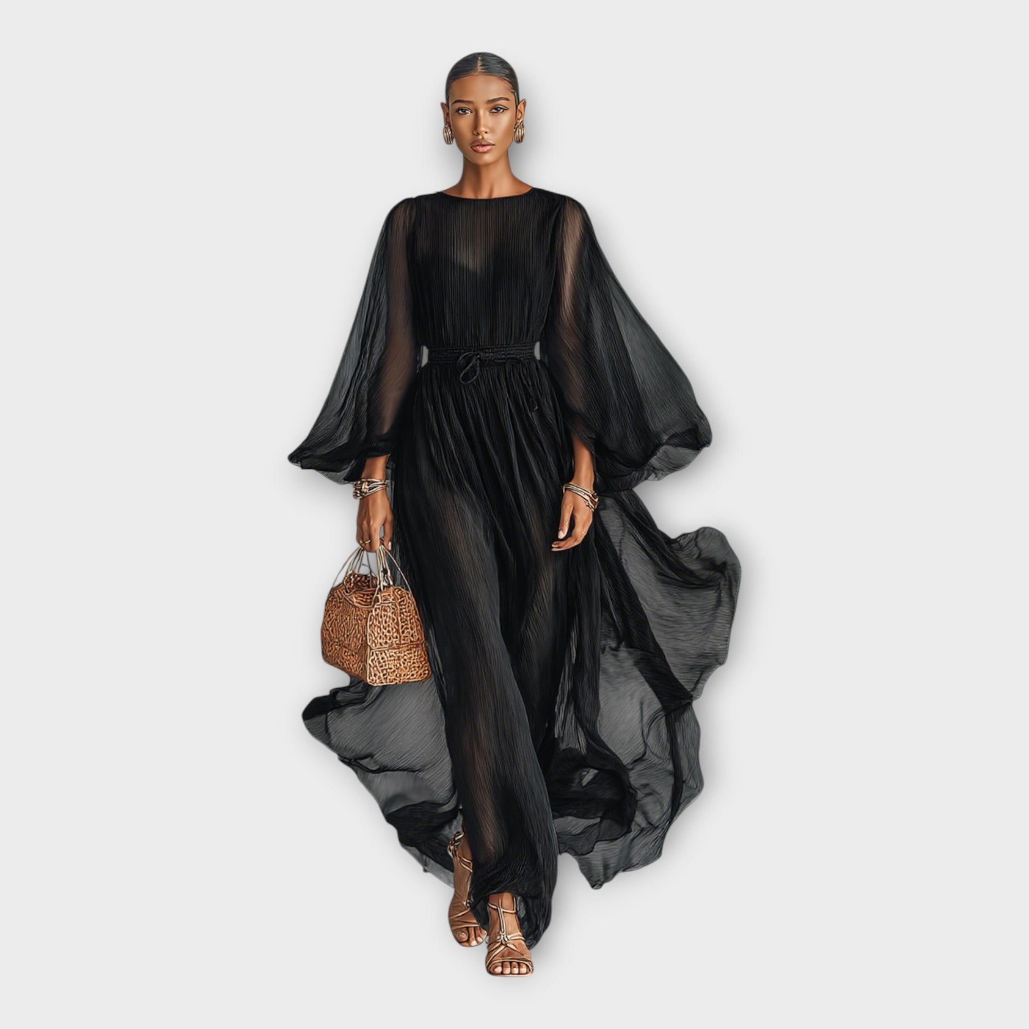 Luftig kjole s elegantním a tidløs æstetik