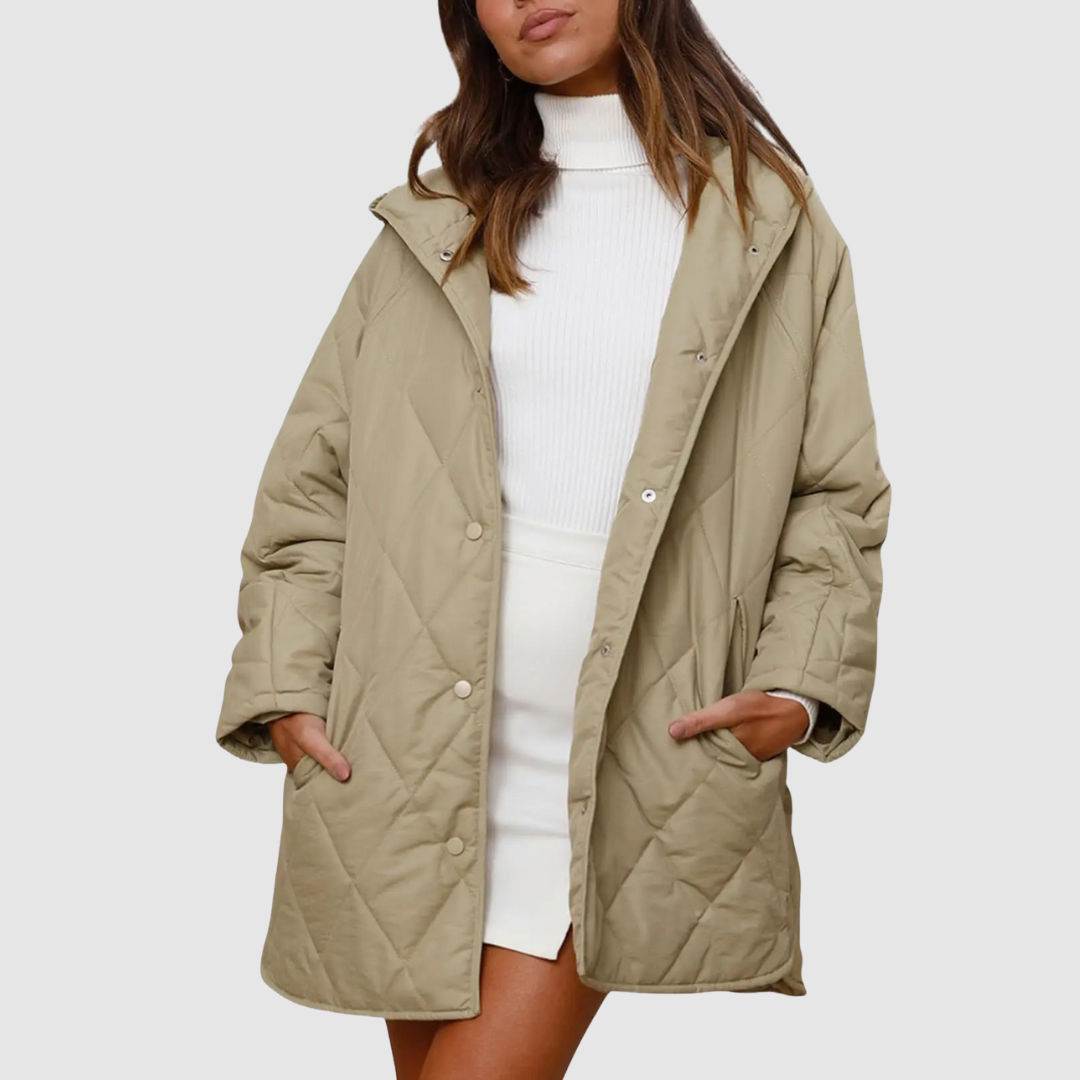 Kristýna - Přehnaně velký zimní kabát s kapucí