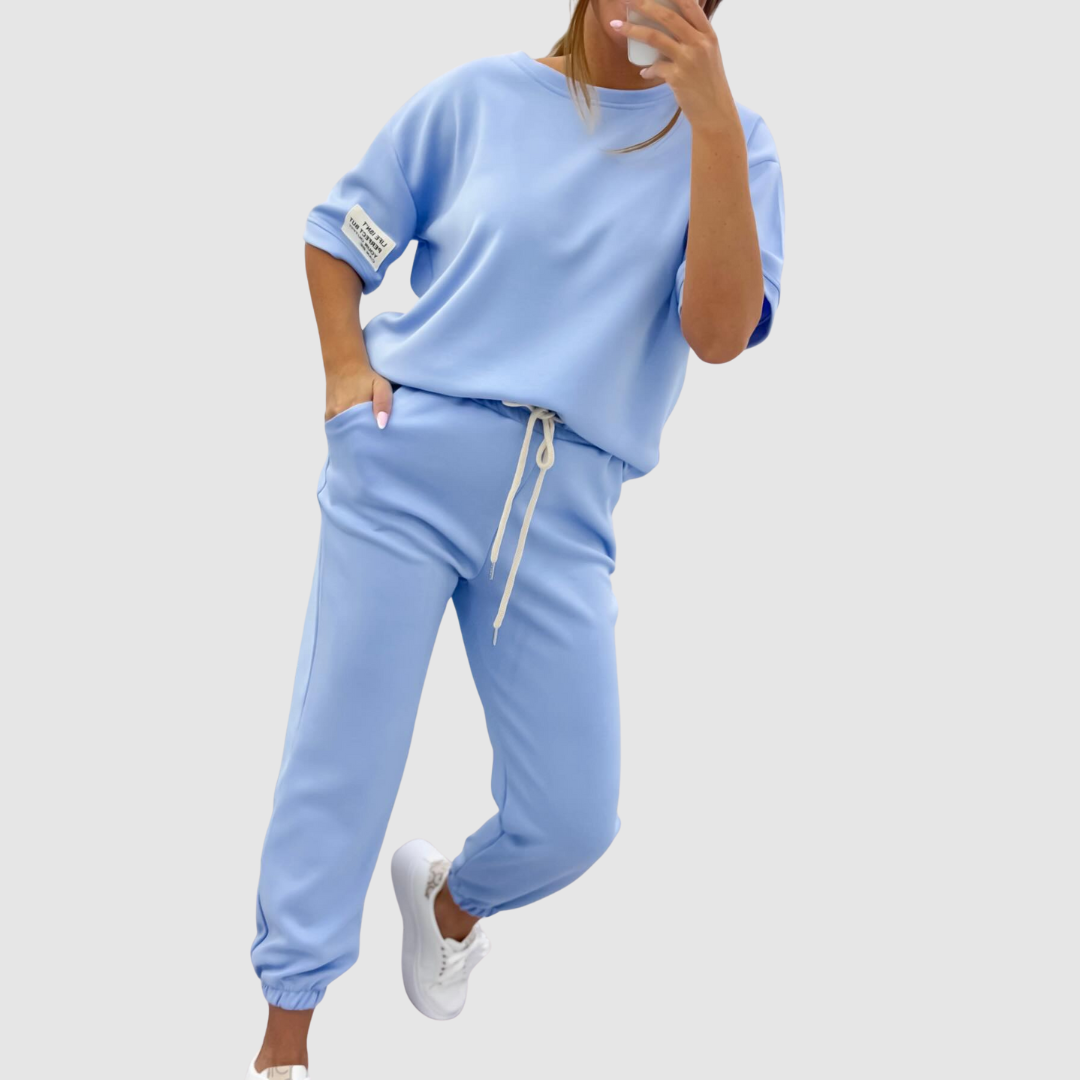 Anežka - Krátký rukáv Lounge Set