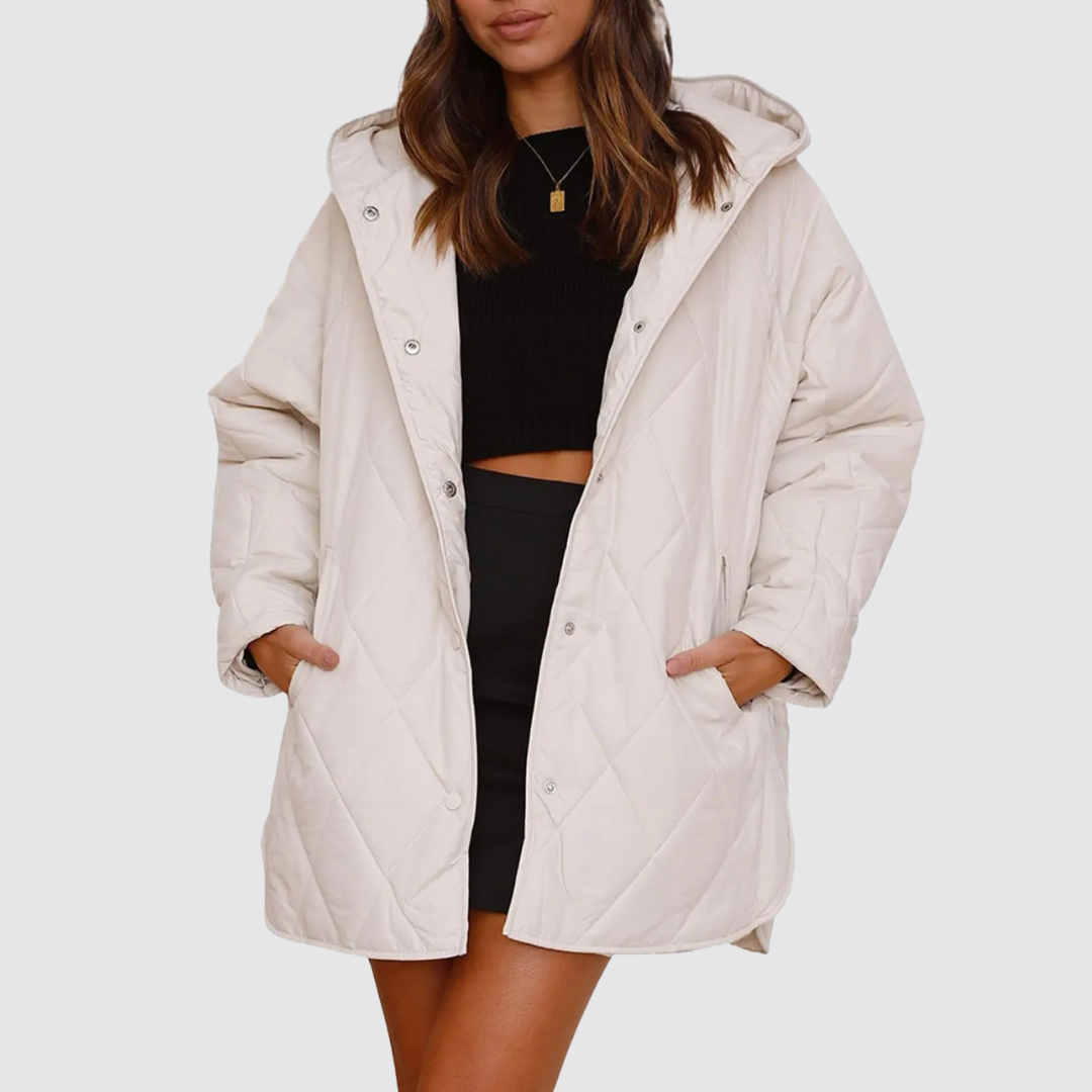 Kristýna - Přehnaně velký zimní kabát s kapucí