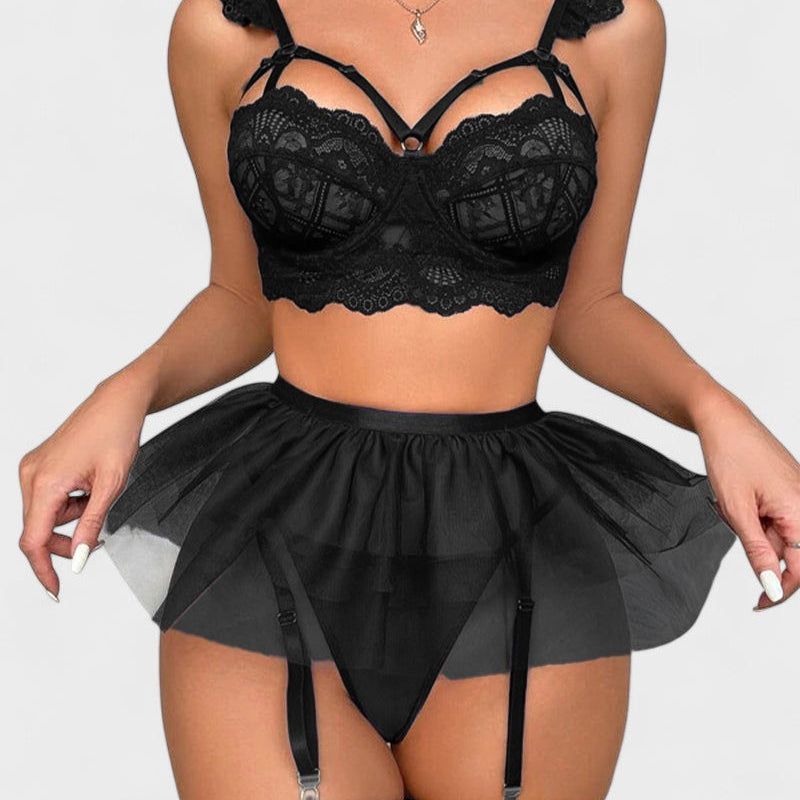 Melánie | Průhledné sexy blond spodní prádlo 