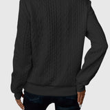 Amalie - Pletený svetr s copánkovým vzorem na zip