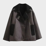 Stine | Stylová kožená bunda s kožušinovým lemováním