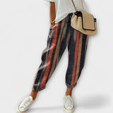 Pohodlné Bavlněno-Lněné Kalhoty