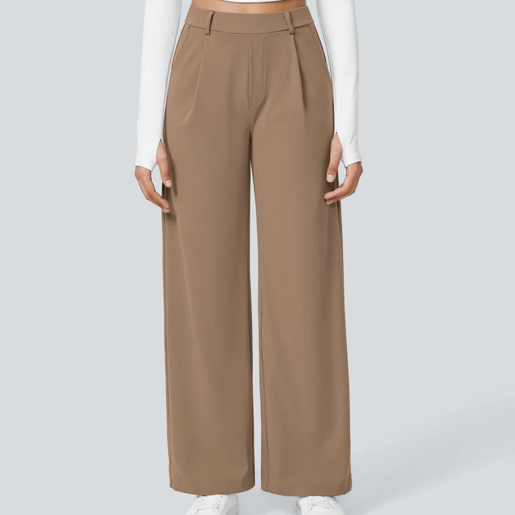 Kafka | Elara – Elegantní široké kalhoty s vysokým pasem