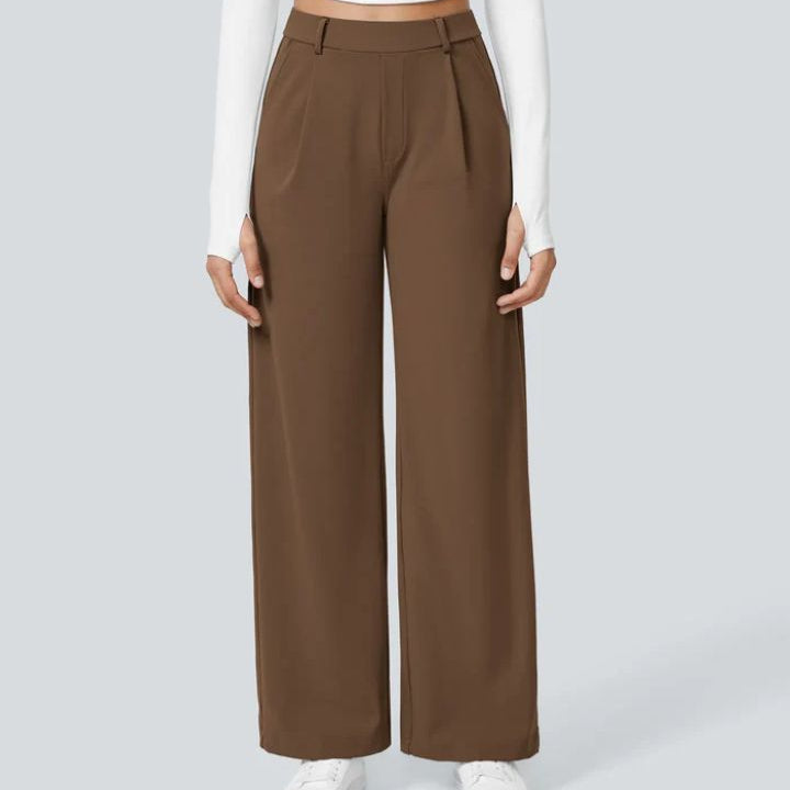 Kafka | Elara – Elegantní široké kalhoty s vysokým pasem