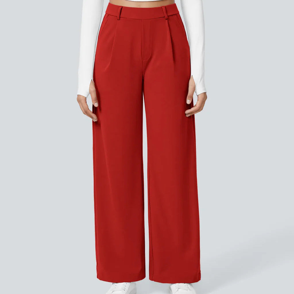 Kafka | Elara – Elegantní široké kalhoty s vysokým pasem