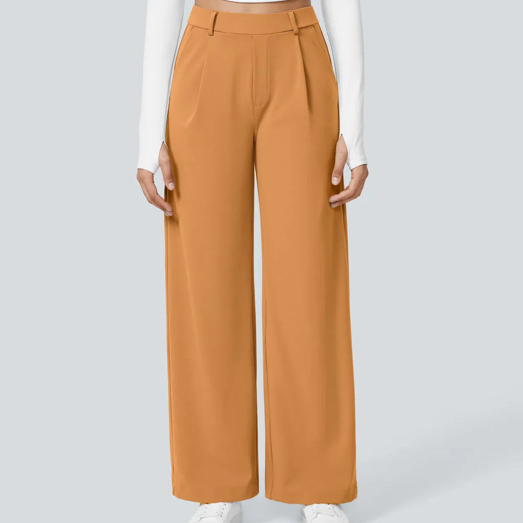Kafka | Elara – Elegantní široké kalhoty s vysokým pasem
