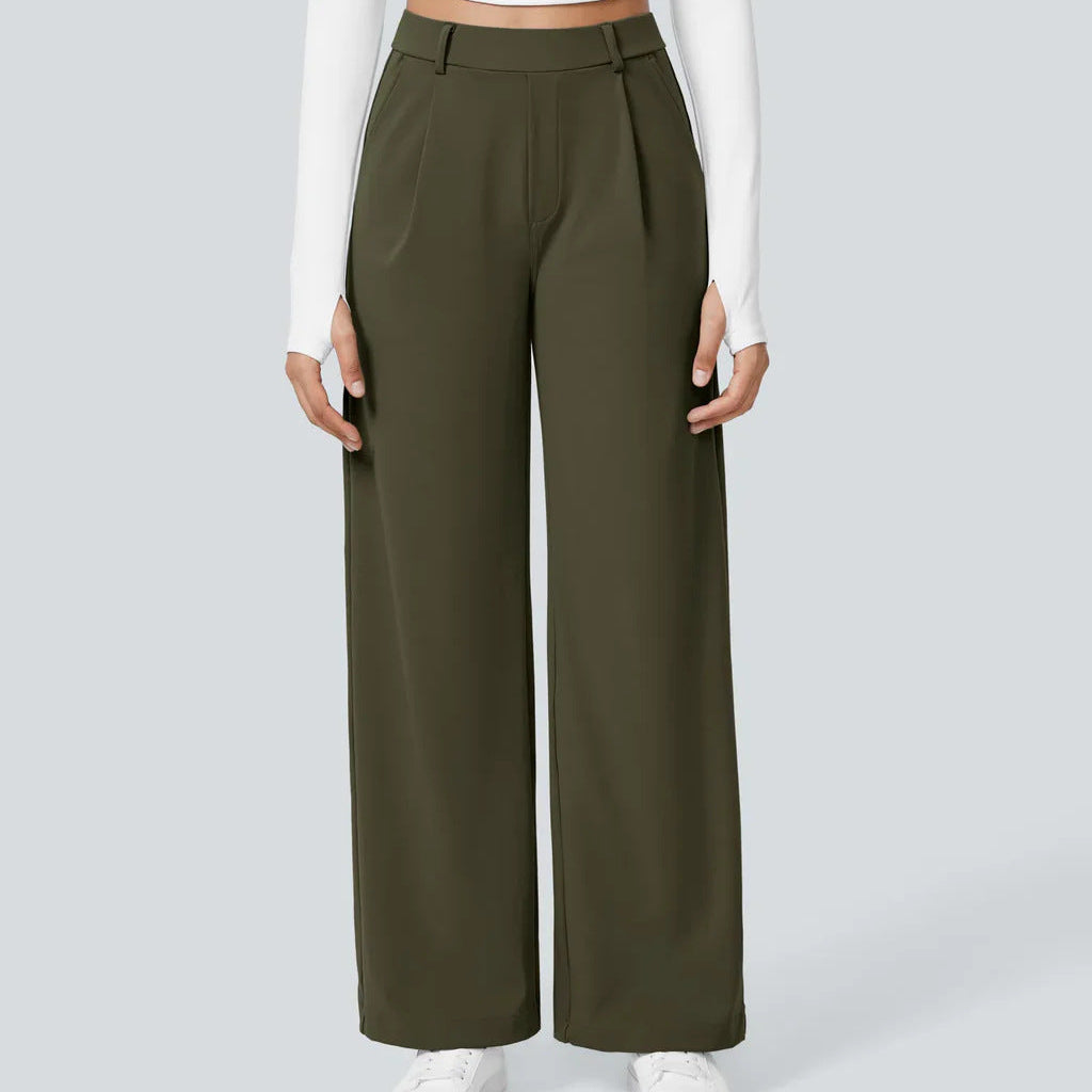 Kafka | Elara – Elegantní široké kalhoty s vysokým pasem