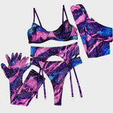 Serena | 5-dílná sada spodního prádla s tie dye