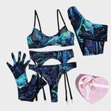 Serena | 5-dílná sada spodního prádla s tie dye