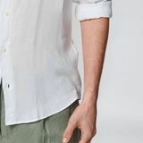 Esenciální Lněná Košile - Bílá