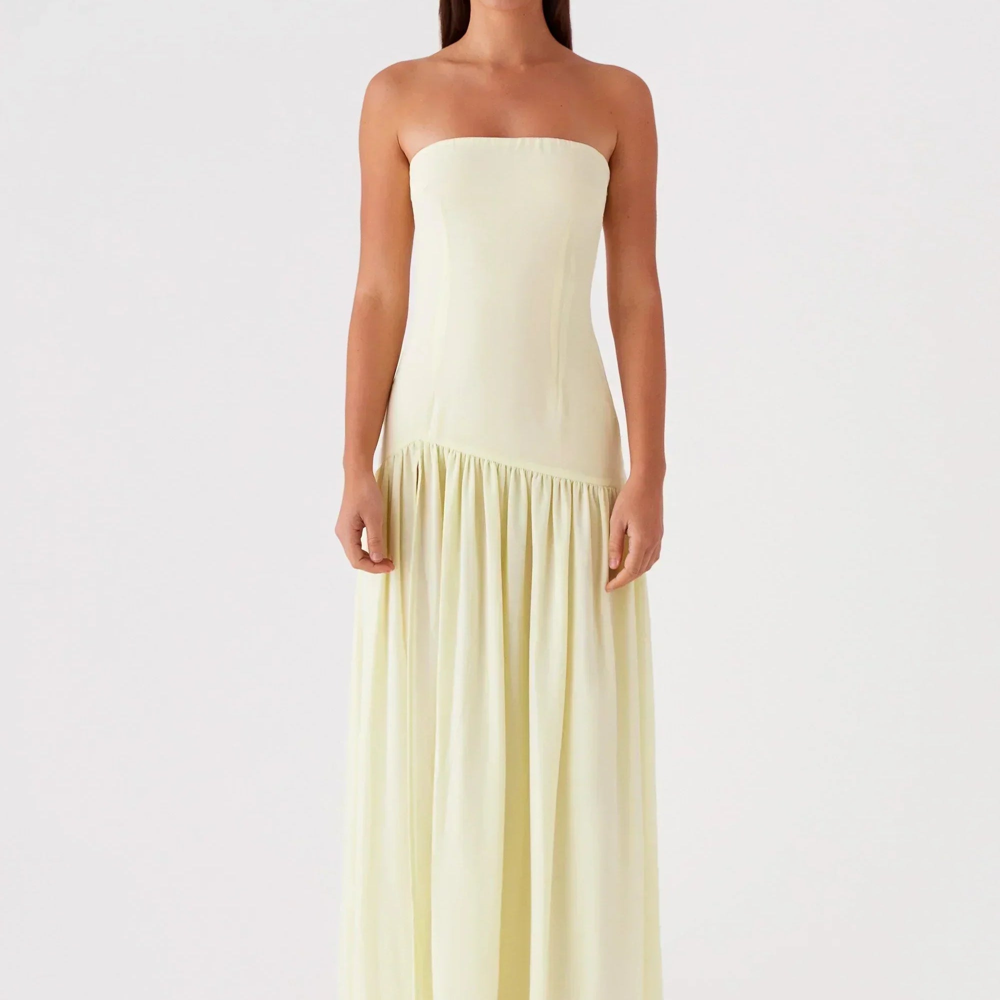 Endina | Maxi šaty bez ramínek