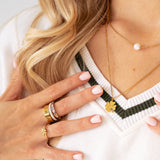 Trojité lesklé prsteny 