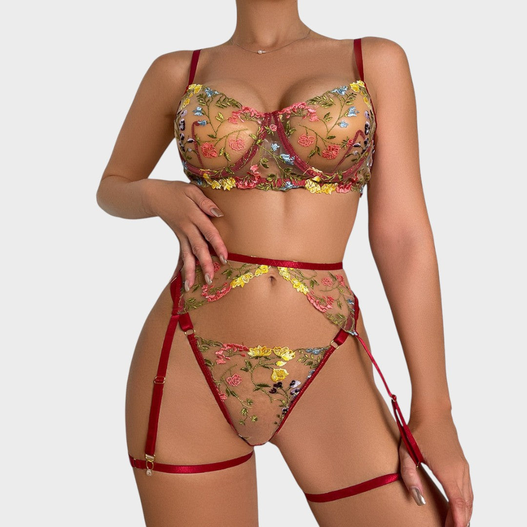 Daisy | 3-dílná francouzská souprava spodního prádla