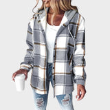 Květa | Dámská voděodolná bunda se zapínáním na knoflíky