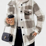 Martin | Stylová kostkovaná fleecová bunda