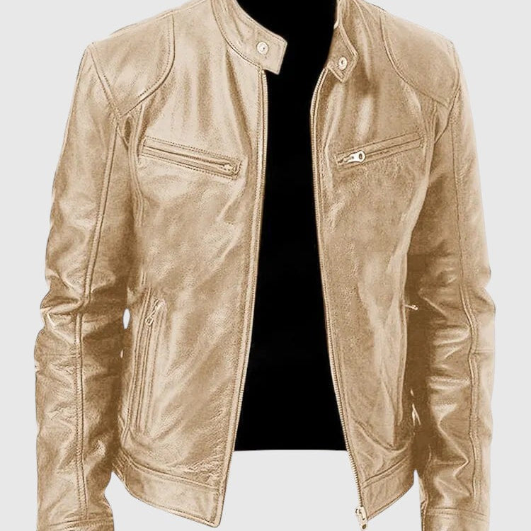 Henry - Ležérní kožená bunda pro muže