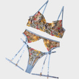 Daisy | 3-dílná francouzská souprava spodního prádla