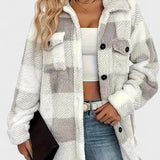 Martin | Stylová kostkovaná fleecová bunda