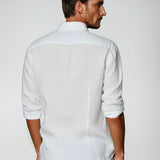 Esenciální Lněná Košile - Bílá
