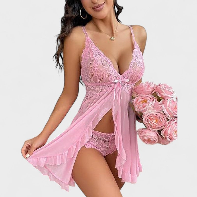 Šárka | Svůdné síťované noční prádlo s krajkovými detaily 