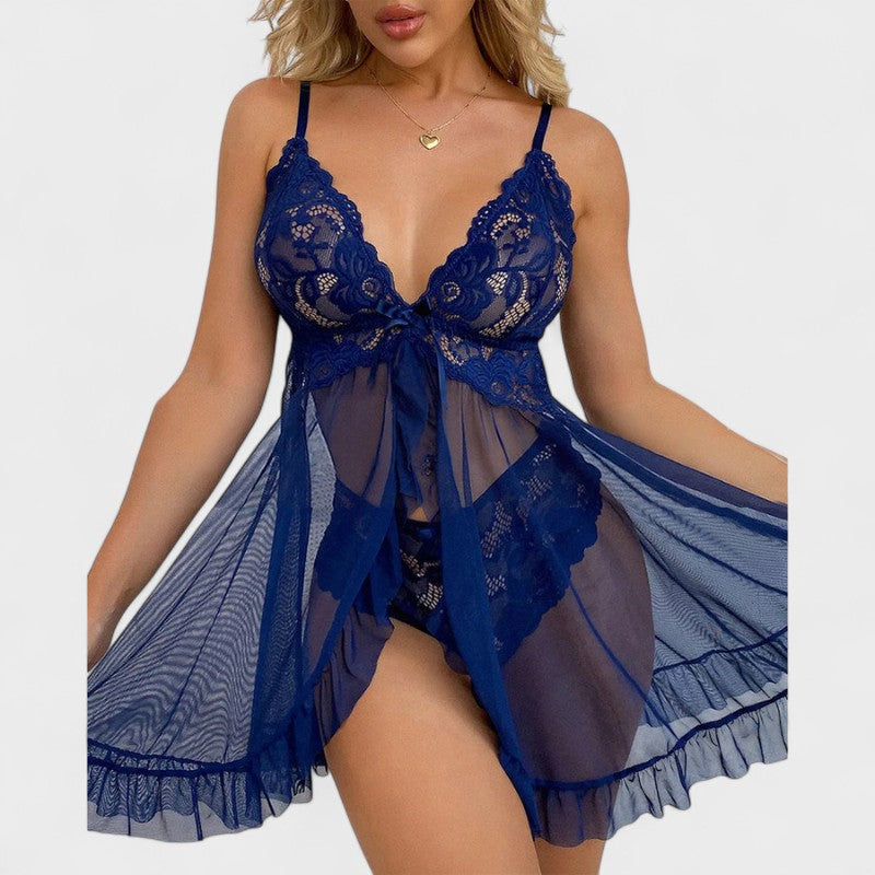 Šárka | Svůdné síťované noční prádlo s krajkovými detaily 