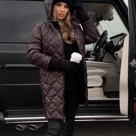 Anna | Elegantní prošívaná zimní bunda s teplou kapucí