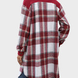 Celina | Košile-ako vestá se vzorem káro a kapsami