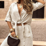 Savana – Letní souprava z lehkého lnu