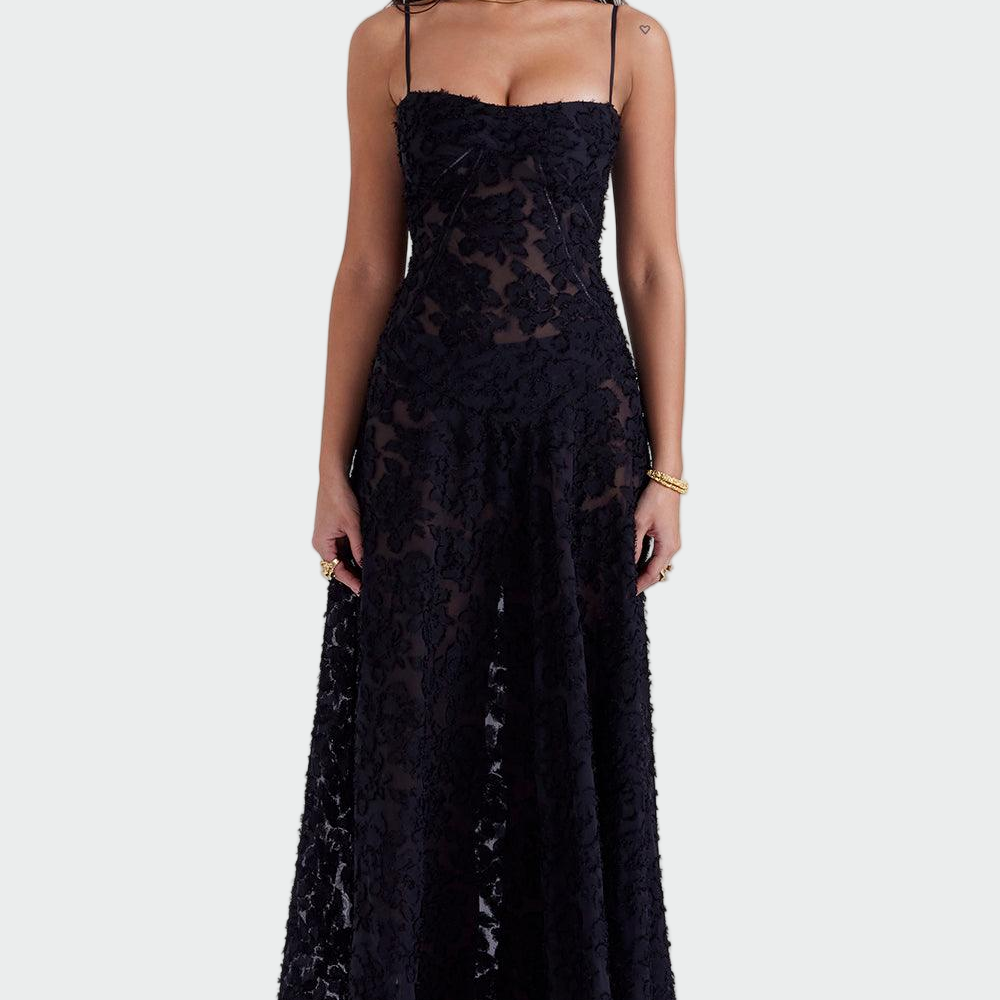 Dlouhé květinové šaty