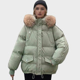 Silke | Stylová prošívaná bunda s kožíškem