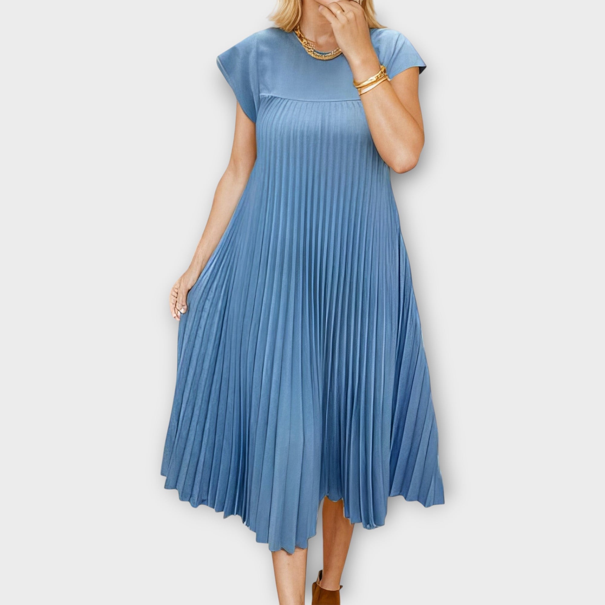 Plissé kjole